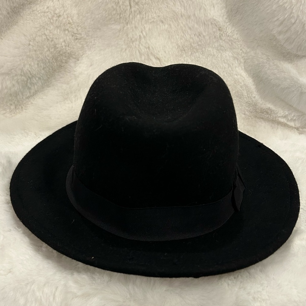 Classic Black 💯 Wool Fedora Hat
